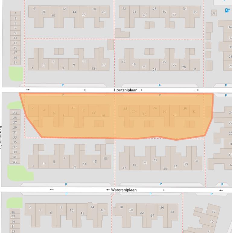 Kaart van postcodegebied 1121VT.