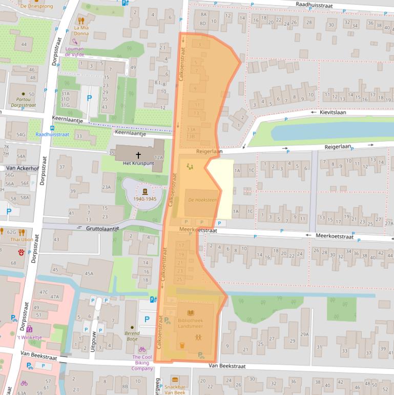 Kaart van postcodegebied 1121XA.