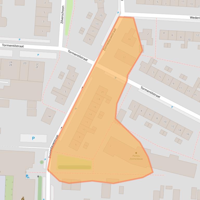 Kaart van postcodegebied 1121XG.