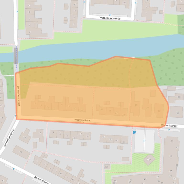 Kaart van postcodegebied 1121XH.
