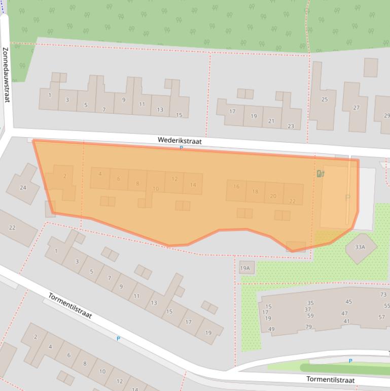 Kaart van postcodegebied 1121XJ.