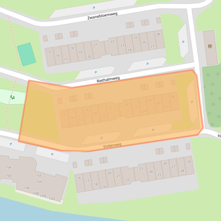 Kaart van postcodegebied 1121XT.