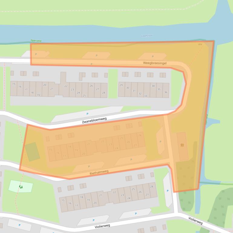 Kaart van postcodegebied 1121XW.