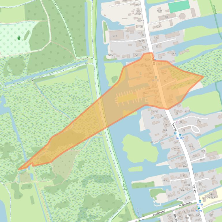 Kaart van postcodegebied 1127PL.