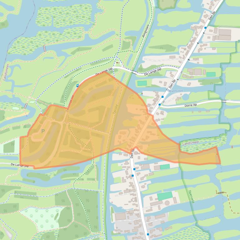 Kaart van postcodegebied 1127PP.