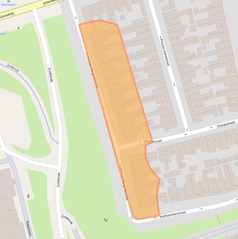 Kaart van postcodegebied 1131AR.