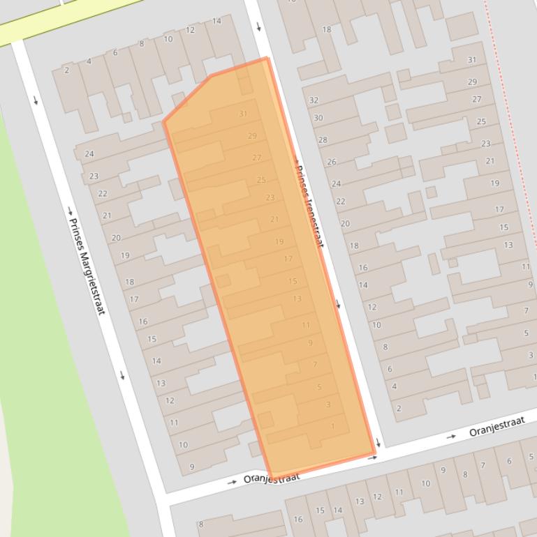 Kaart van postcodegebied 1131AT.