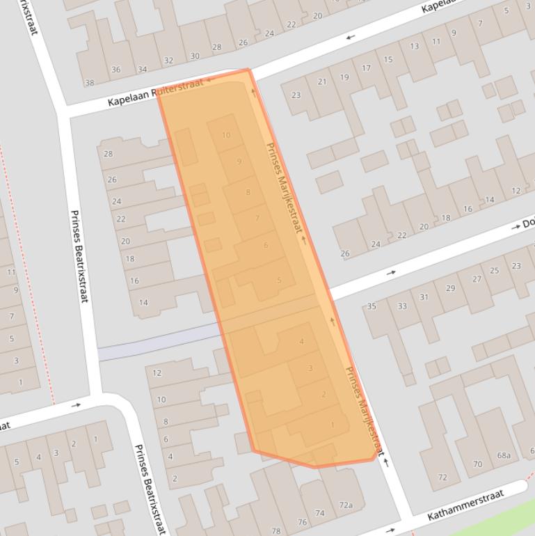 Kaart van postcodegebied 1131BB.