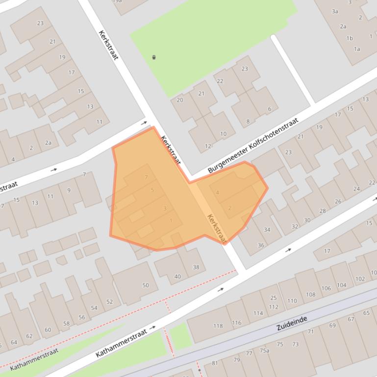 Kaart van postcodegebied 1131BE.