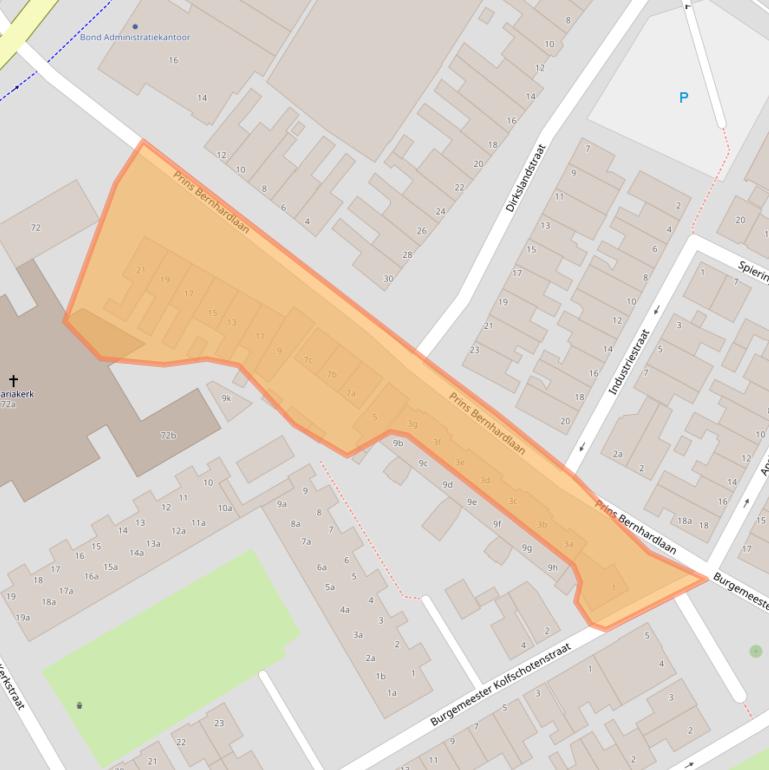 Kaart van postcodegebied 1131CG.