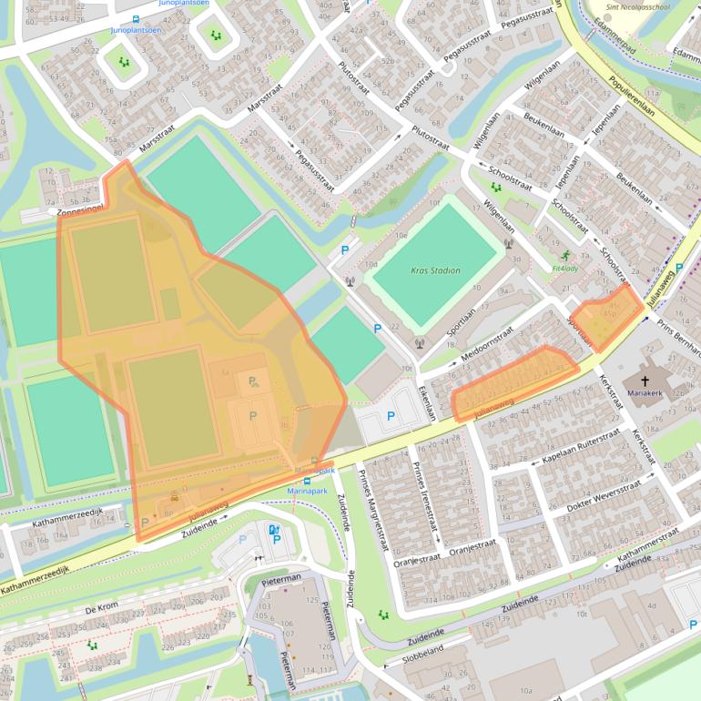 Kaart van postcodegebied 1131CX.