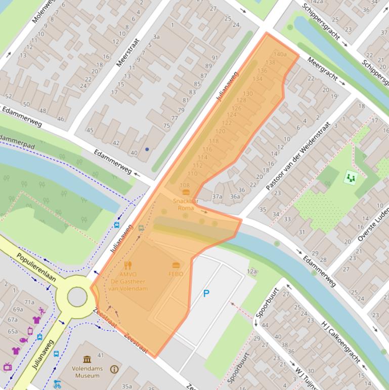 Kaart van postcodegebied 1131DJ.