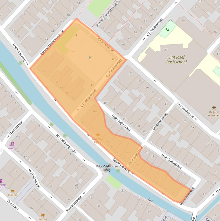 Kaart van postcodegebied 1131DN.