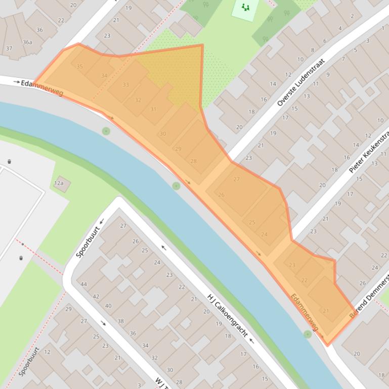 Kaart van postcodegebied 1131DP.