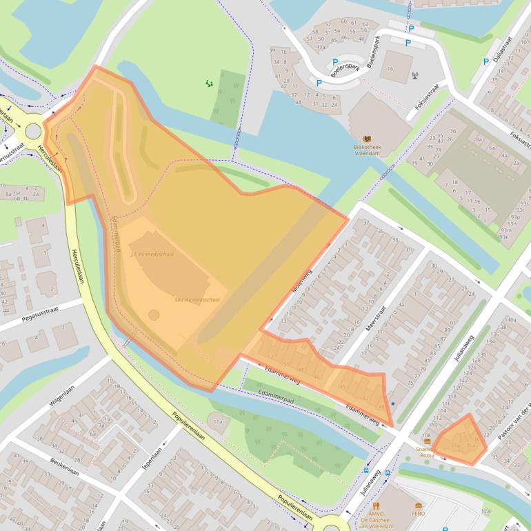 Kaart van postcodegebied 1131DR.