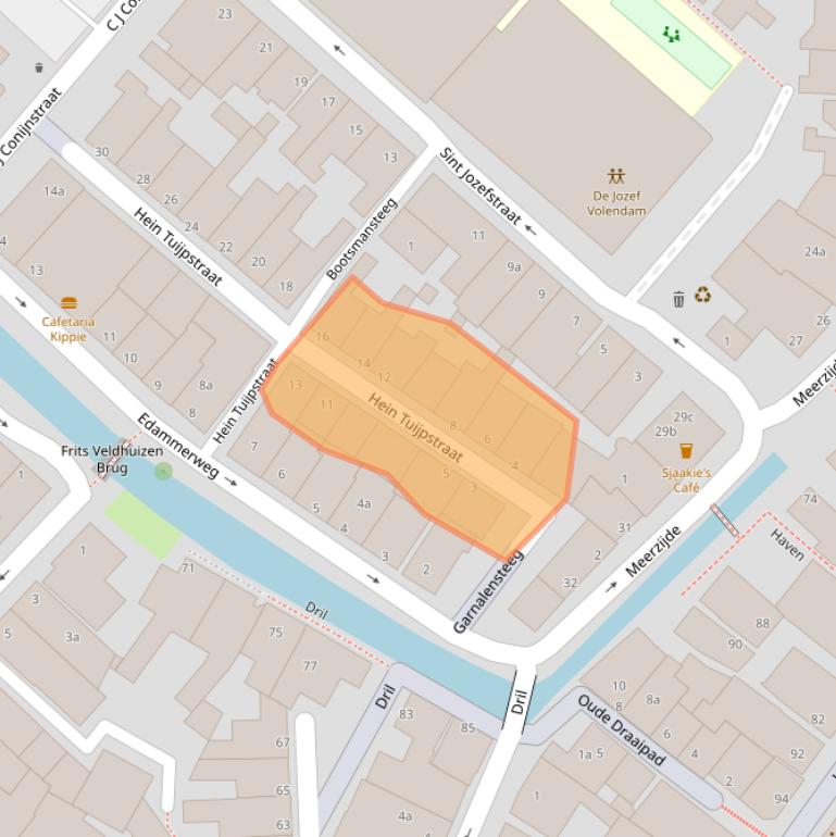 Kaart van postcodegebied 1131DV.