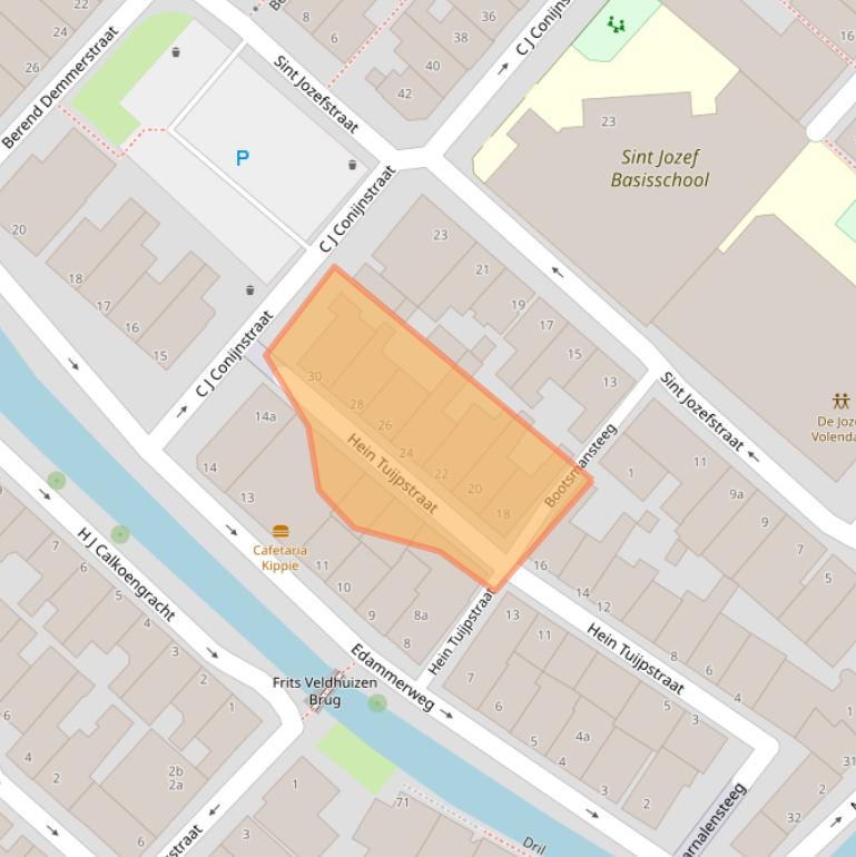 Kaart van postcodegebied 1131DW.