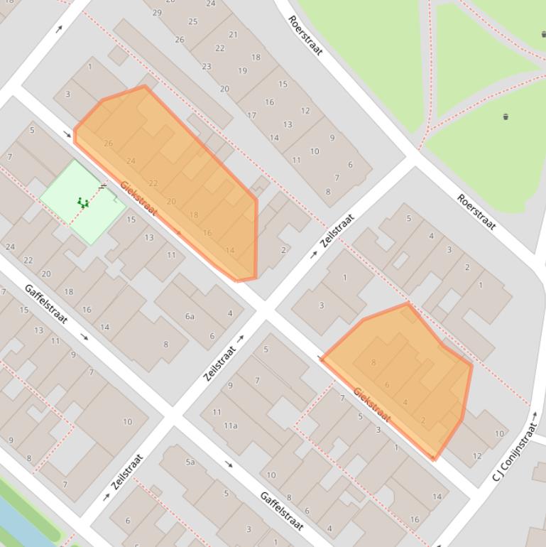 Kaart van postcodegebied 1131EC.