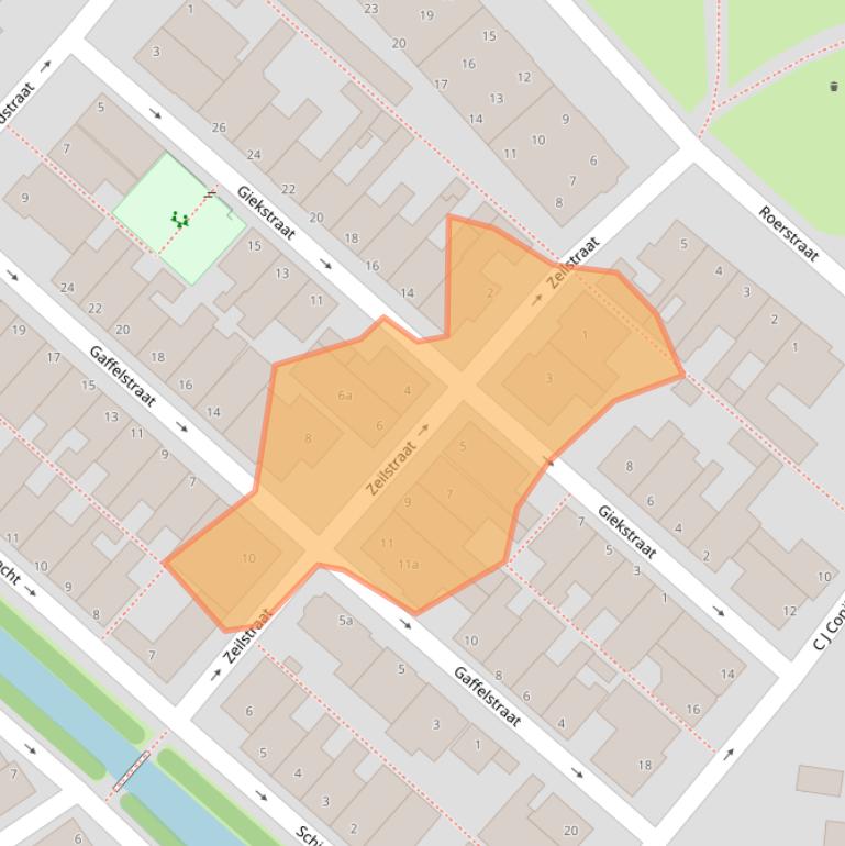 Kaart van postcodegebied 1131ED.