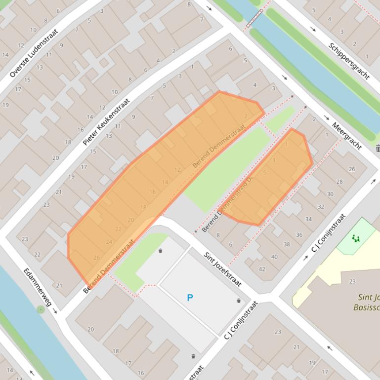 Kaart van postcodegebied 1131EE.