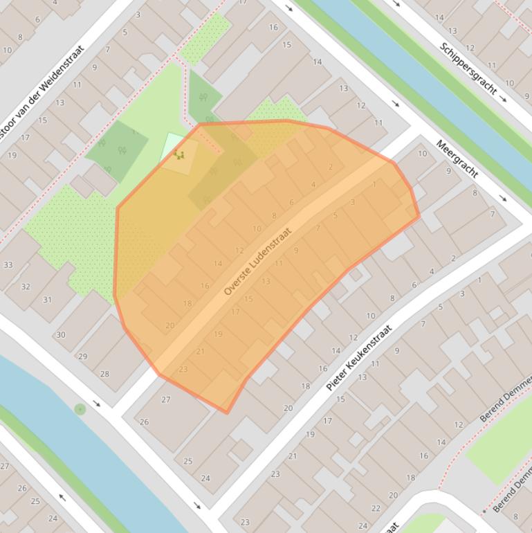 Kaart van postcodegebied 1131EH.