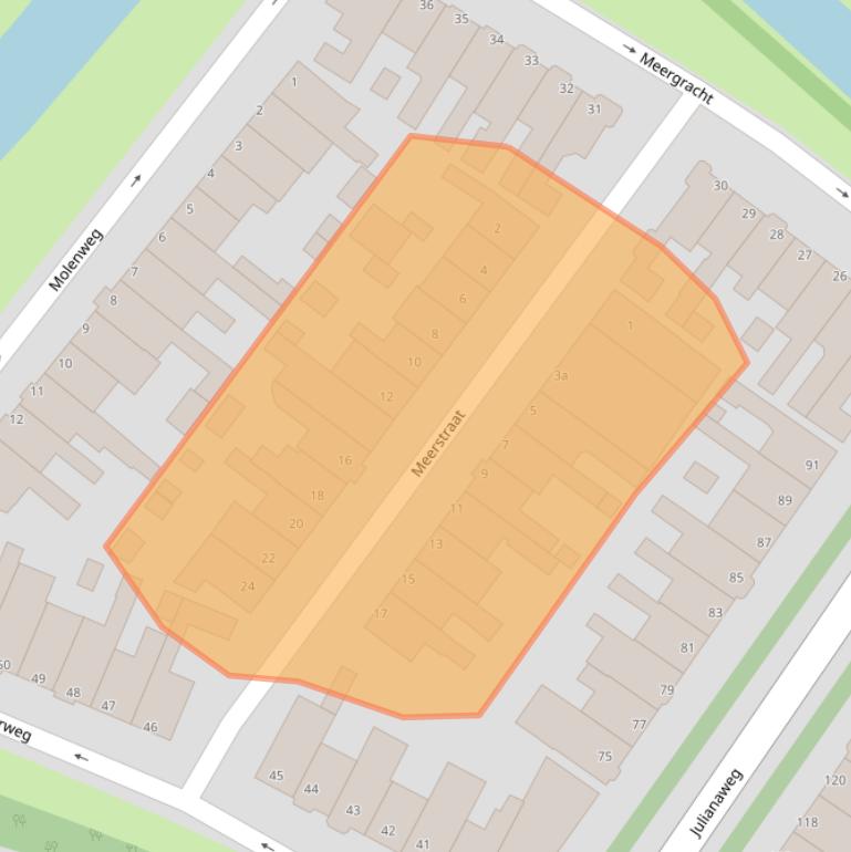 Kaart van postcodegebied 1131EK.