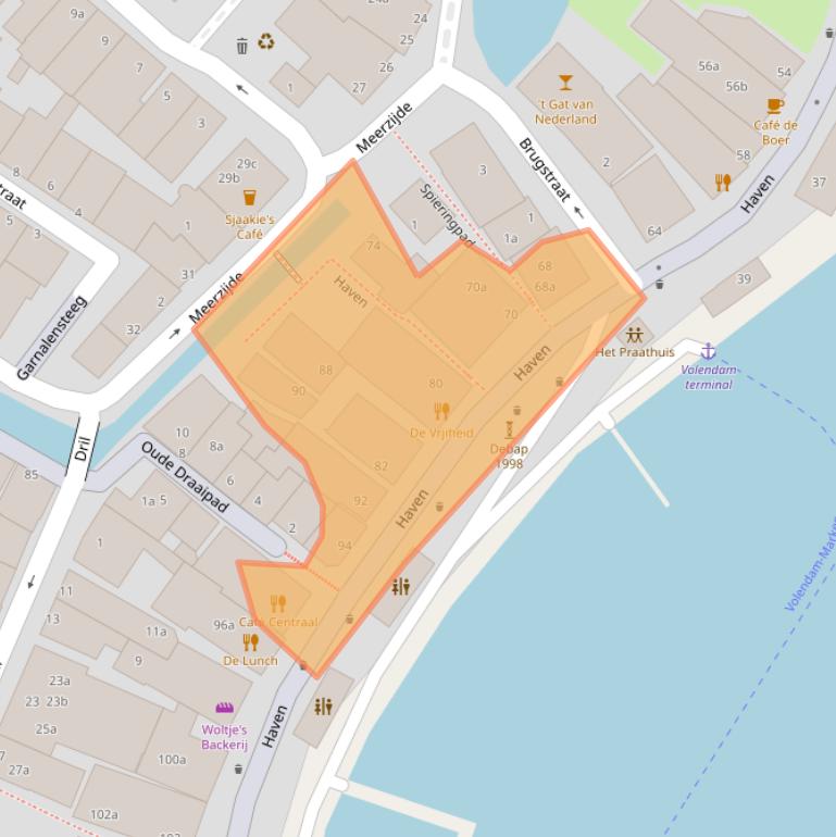 Kaart van postcodegebied 1131ET.