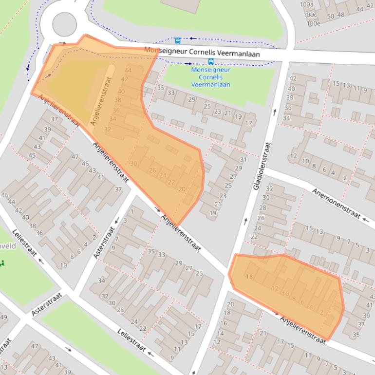 Kaart van postcodegebied 1131HN.