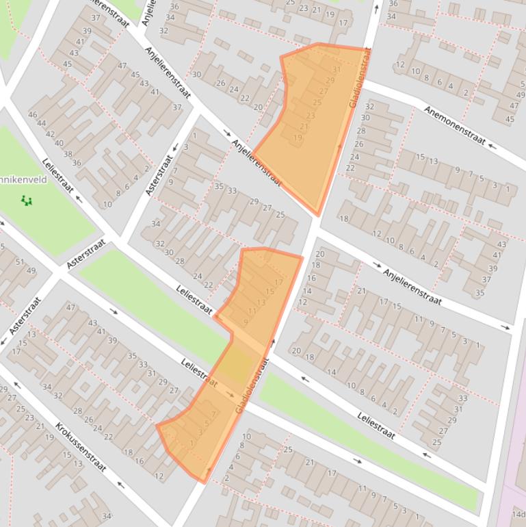 Kaart van postcodegebied 1131JR.