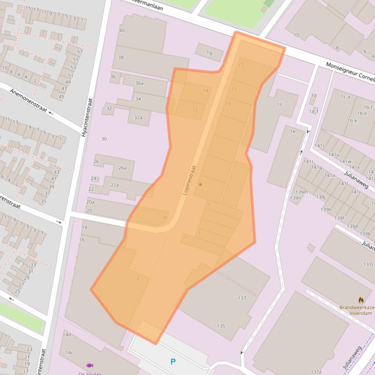 Kaart van postcodegebied 1131JT.