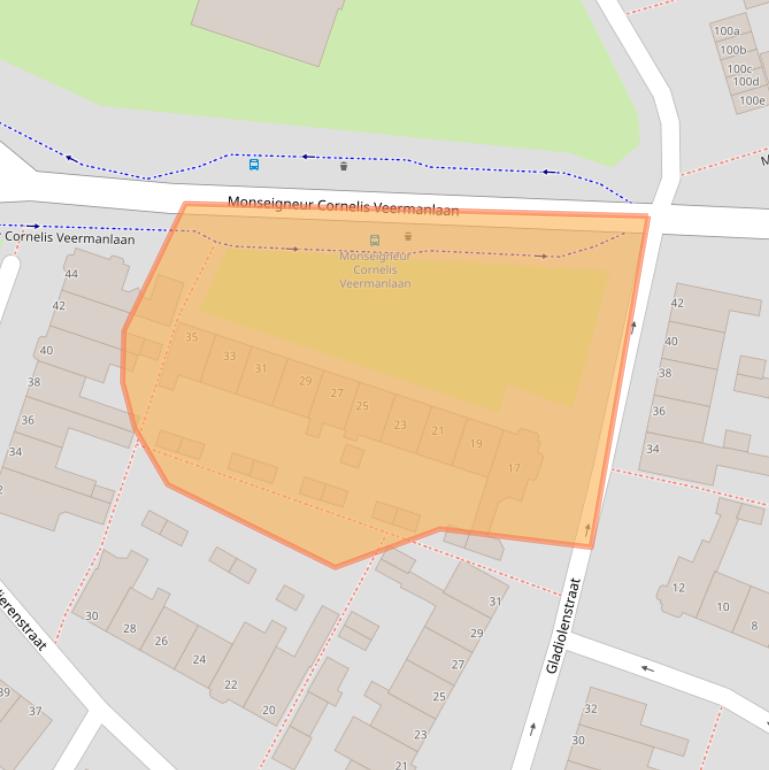 Kaart van postcodegebied 1131KC.