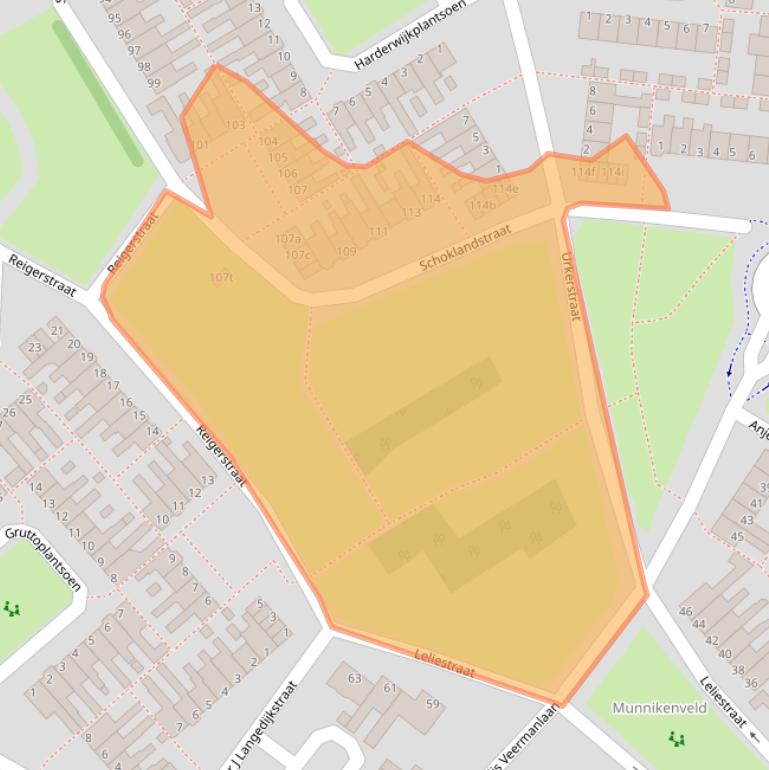 Kaart van postcodegebied 1131LB.