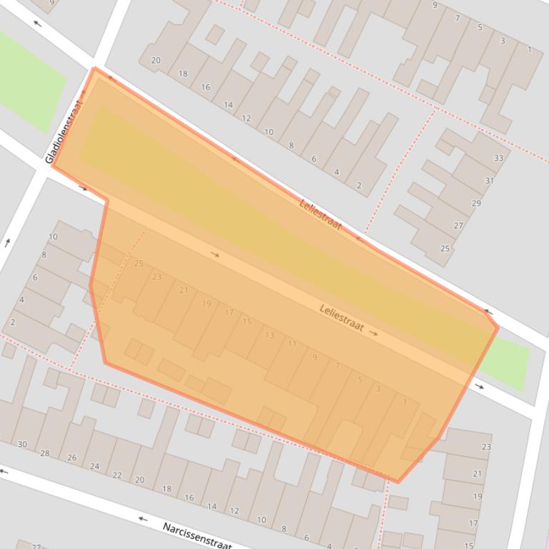 Kaart van postcodegebied 1131LC.
