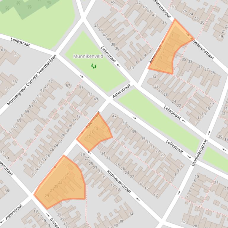 Kaart van postcodegebied 1131LP.