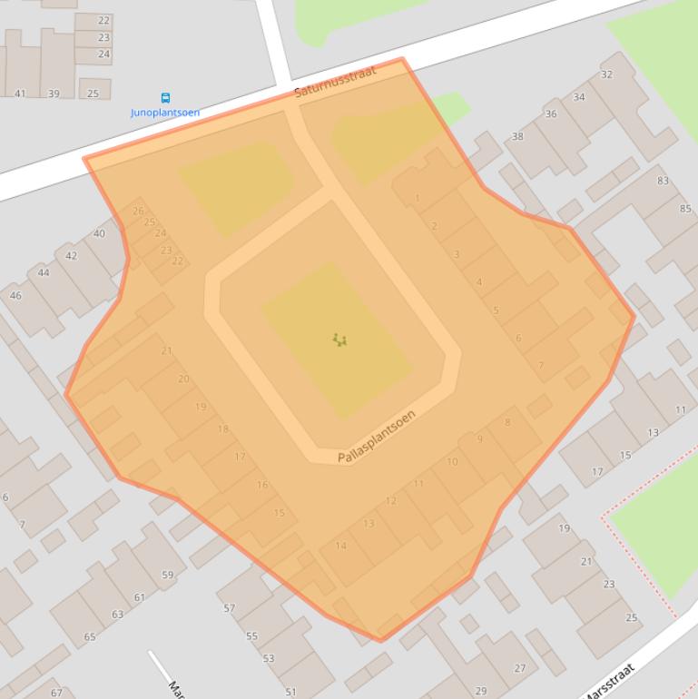 Kaart van postcodegebied 1131NS.