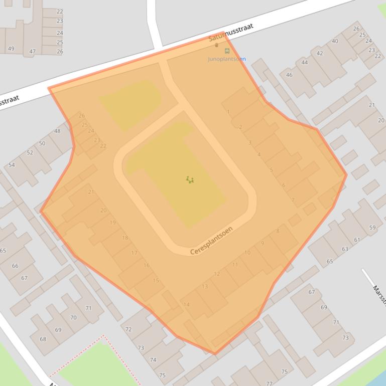 Kaart van postcodegebied 1131NV.