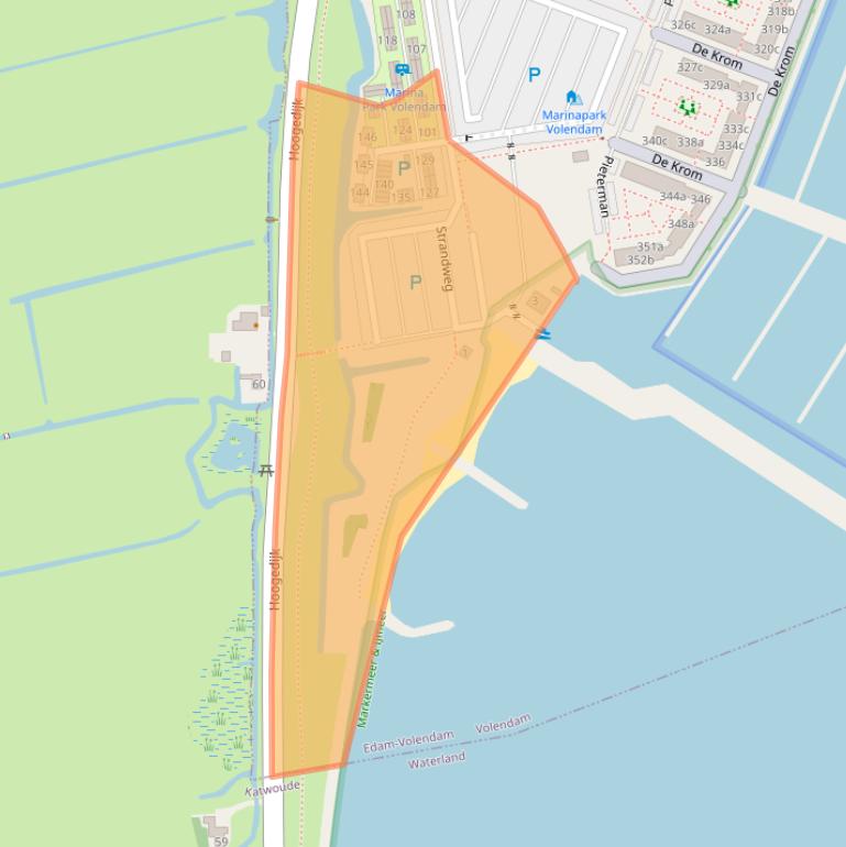 Kaart van postcodegebied 1131PM.