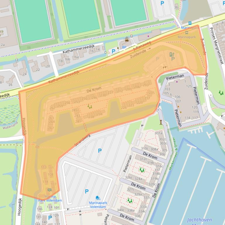 Kaart van postcodegebied 1131PR.