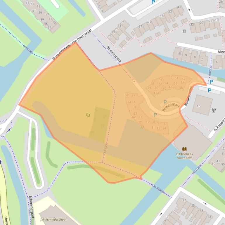 Kaart van postcodegebied 1131PZ.