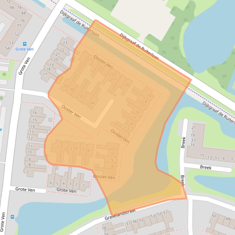 Kaart van postcodegebied 1131RE.