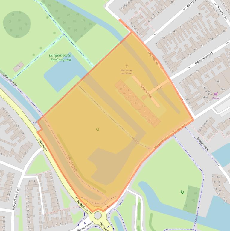 Kaart van postcodegebied 1131TZ.