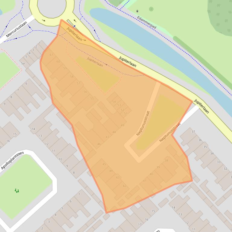 Kaart van postcodegebied 1131VG.