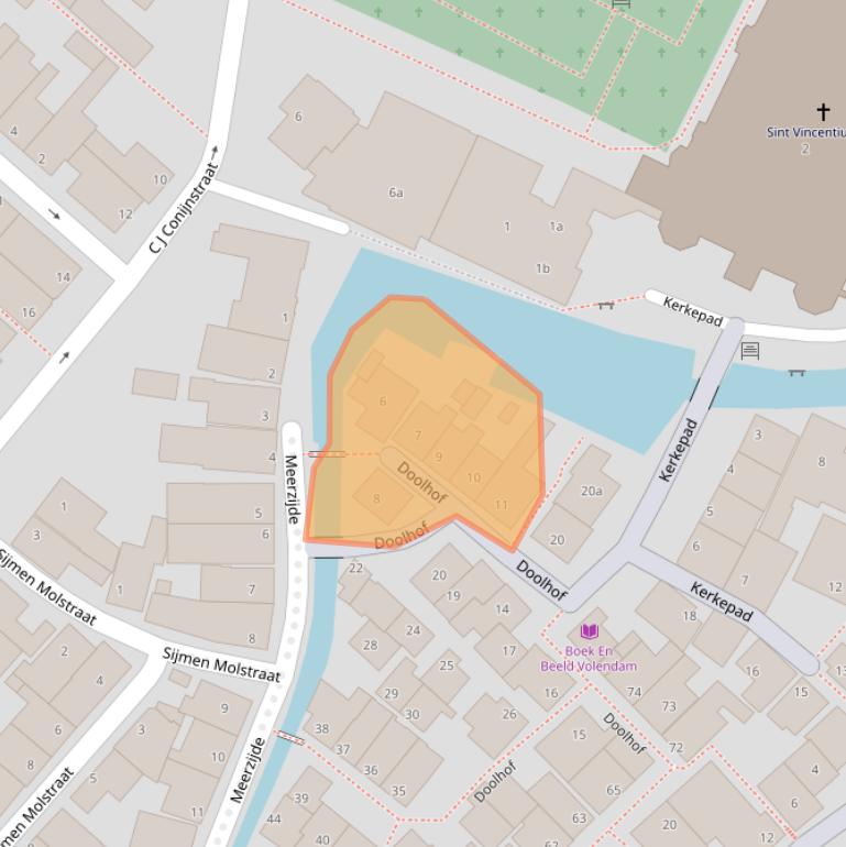 Kaart van postcodegebied 1131XG.
