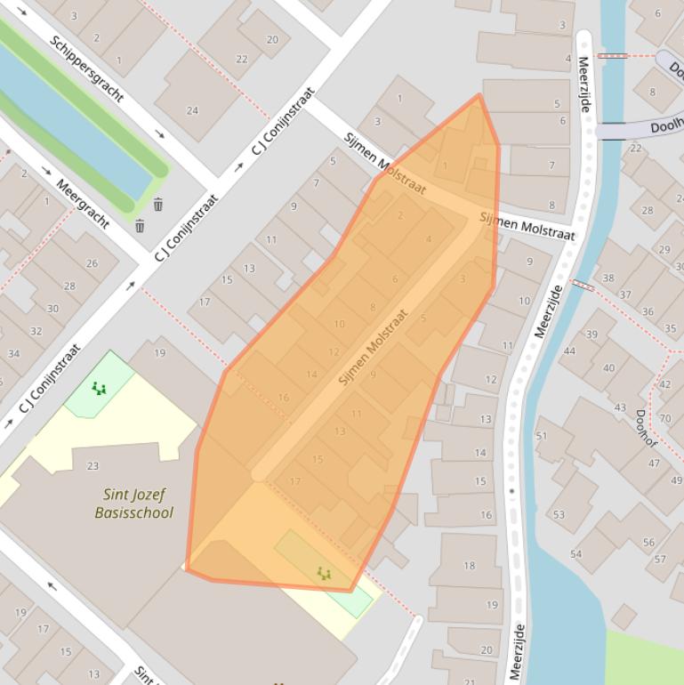 Kaart van postcodegebied 1131XP.