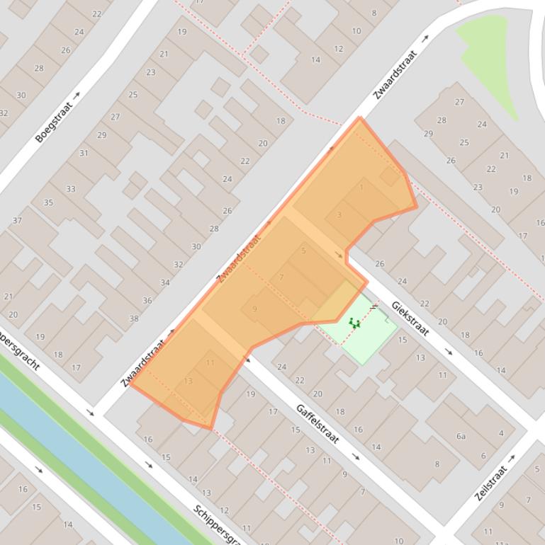 Kaart van postcodegebied 1131XV.