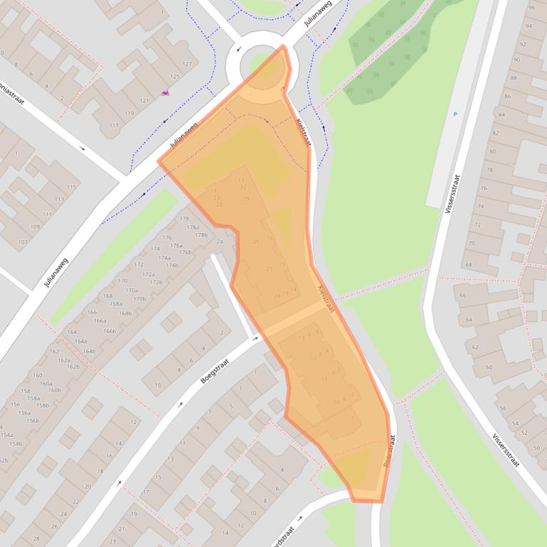 Kaart van postcodegebied 1131XZ.