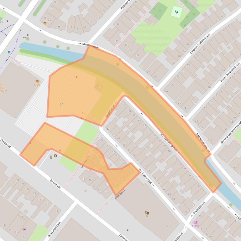 Kaart van postcodegebied 1131ZC.