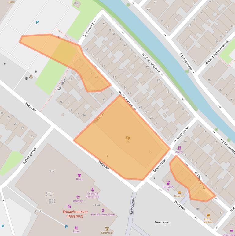 Kaart van postcodegebied 1131ZH.