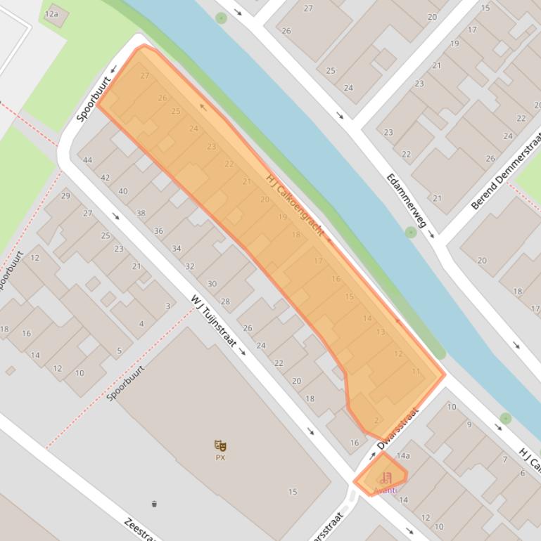 Kaart van postcodegebied 1131ZM.