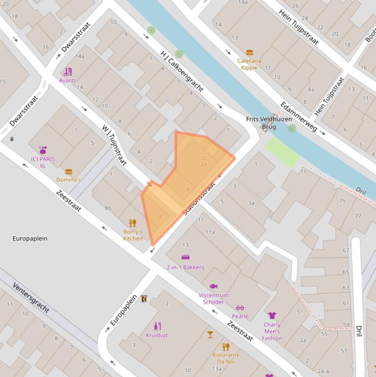 Kaart van postcodegebied 1131ZP.